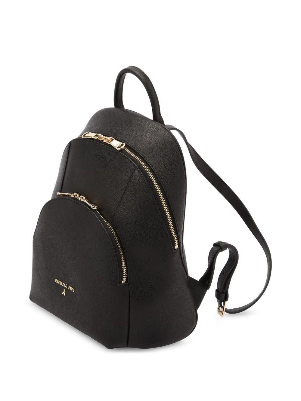Zaino in pelle con doppia zip 8B0325L001 K103 PATRIZIA PEPE 