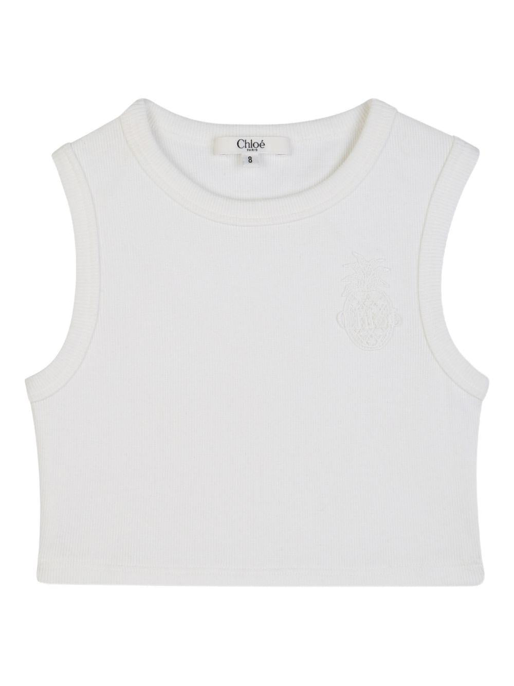 Canotta a coste senza maniche C20852 117 CHLOE KIDS 