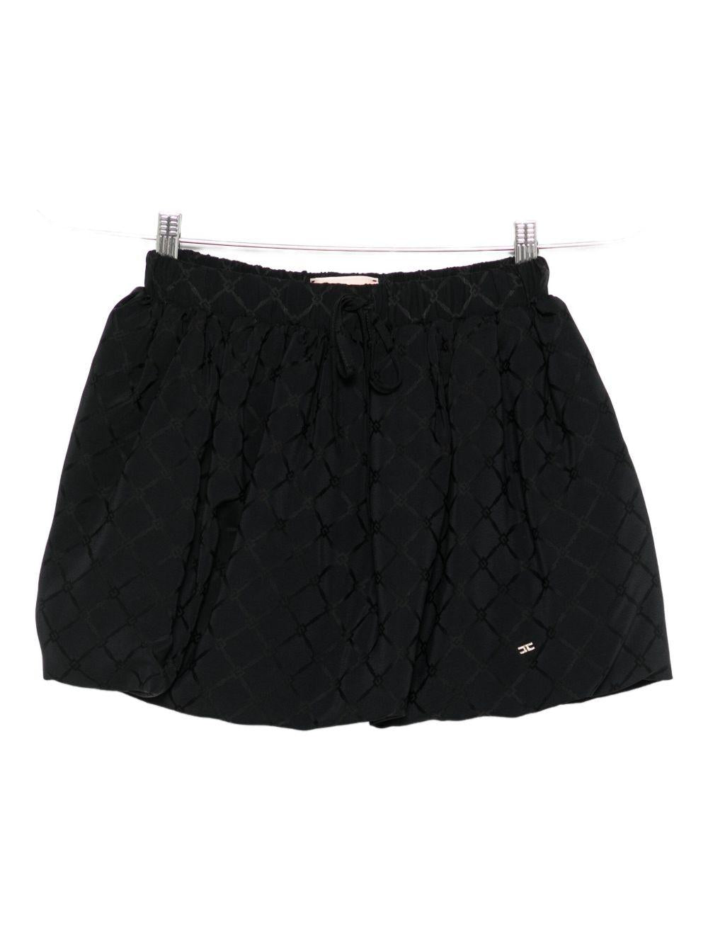 Gonna nera con motivo jacquard EFGO192RA025 N000 ELISABETTA FRANCHI KIDS 