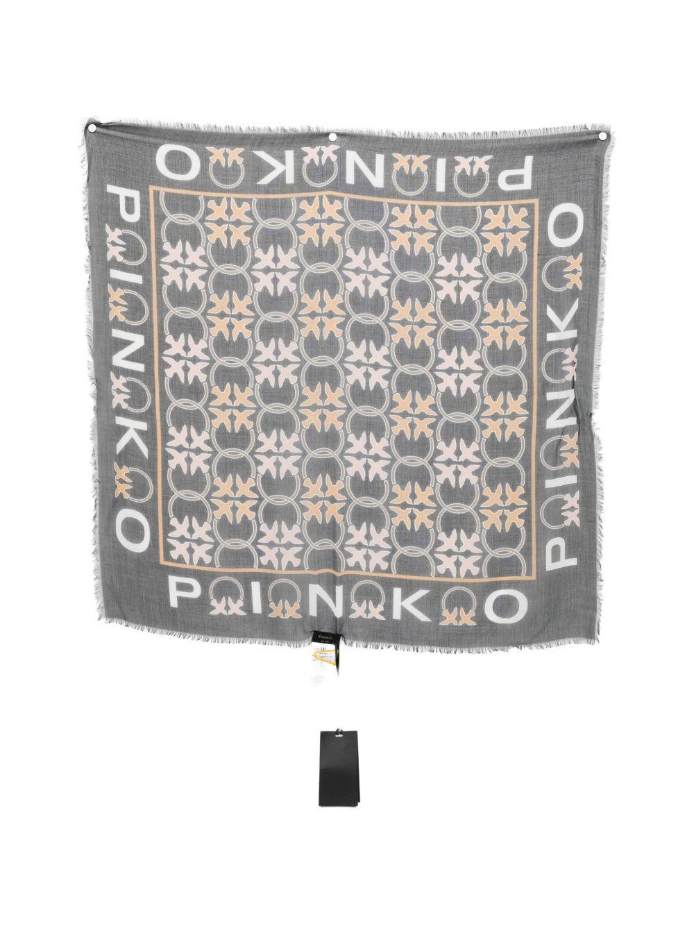 Foulard quadrato in modal con stampa grafica 106735A39P AZ5 PINKO 