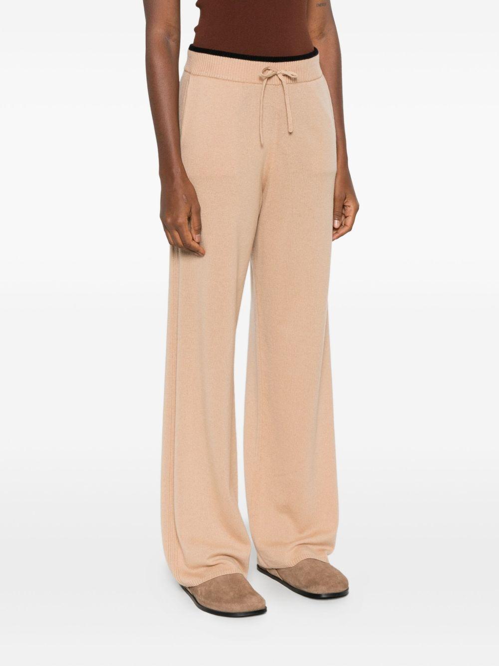 Pantaloni beige in maglia 105490A2Q9 C65 PINKO 