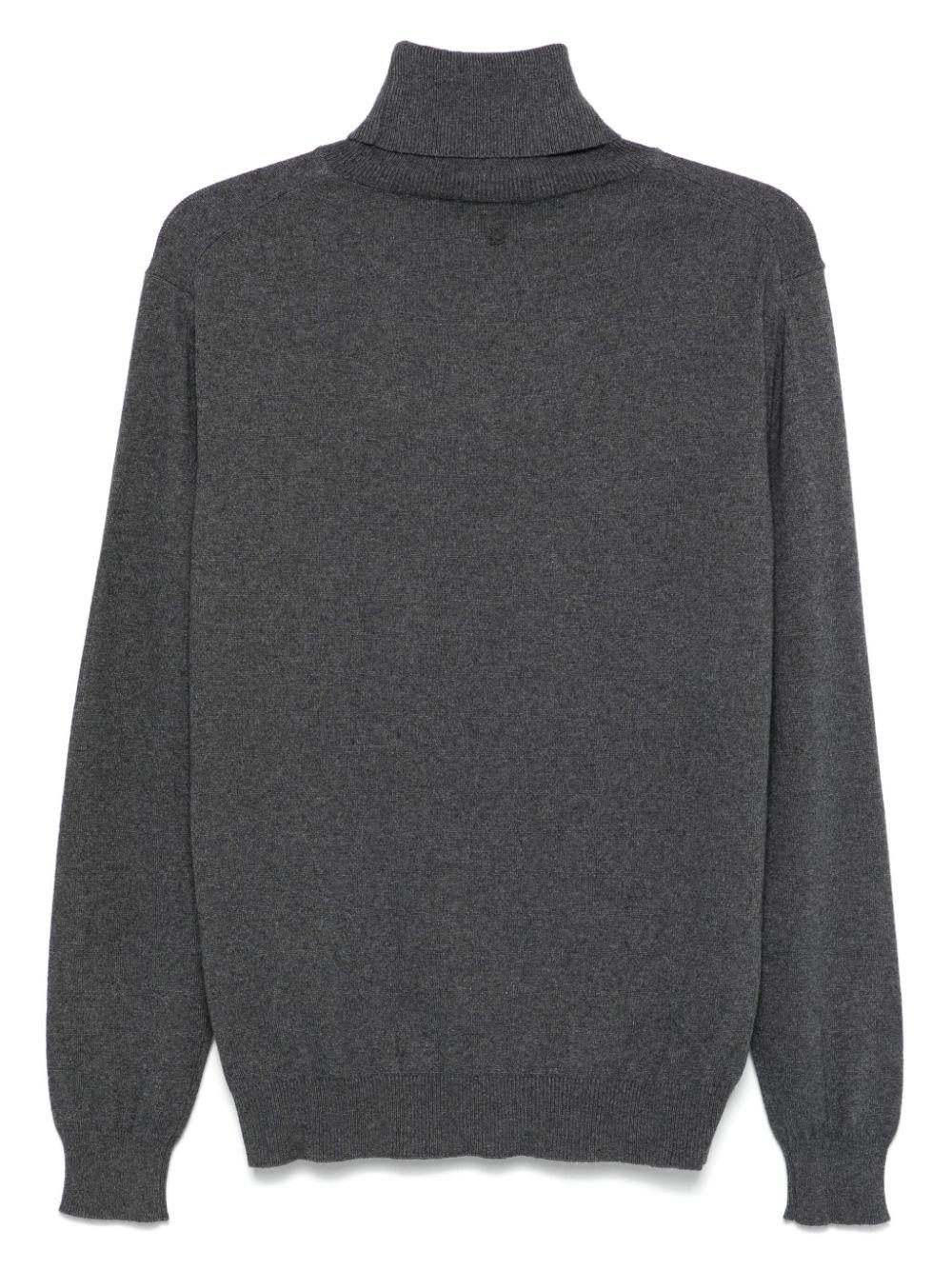 Dolcevita grigio placchetta sul retro UT194M00895002 909 DONDUP 