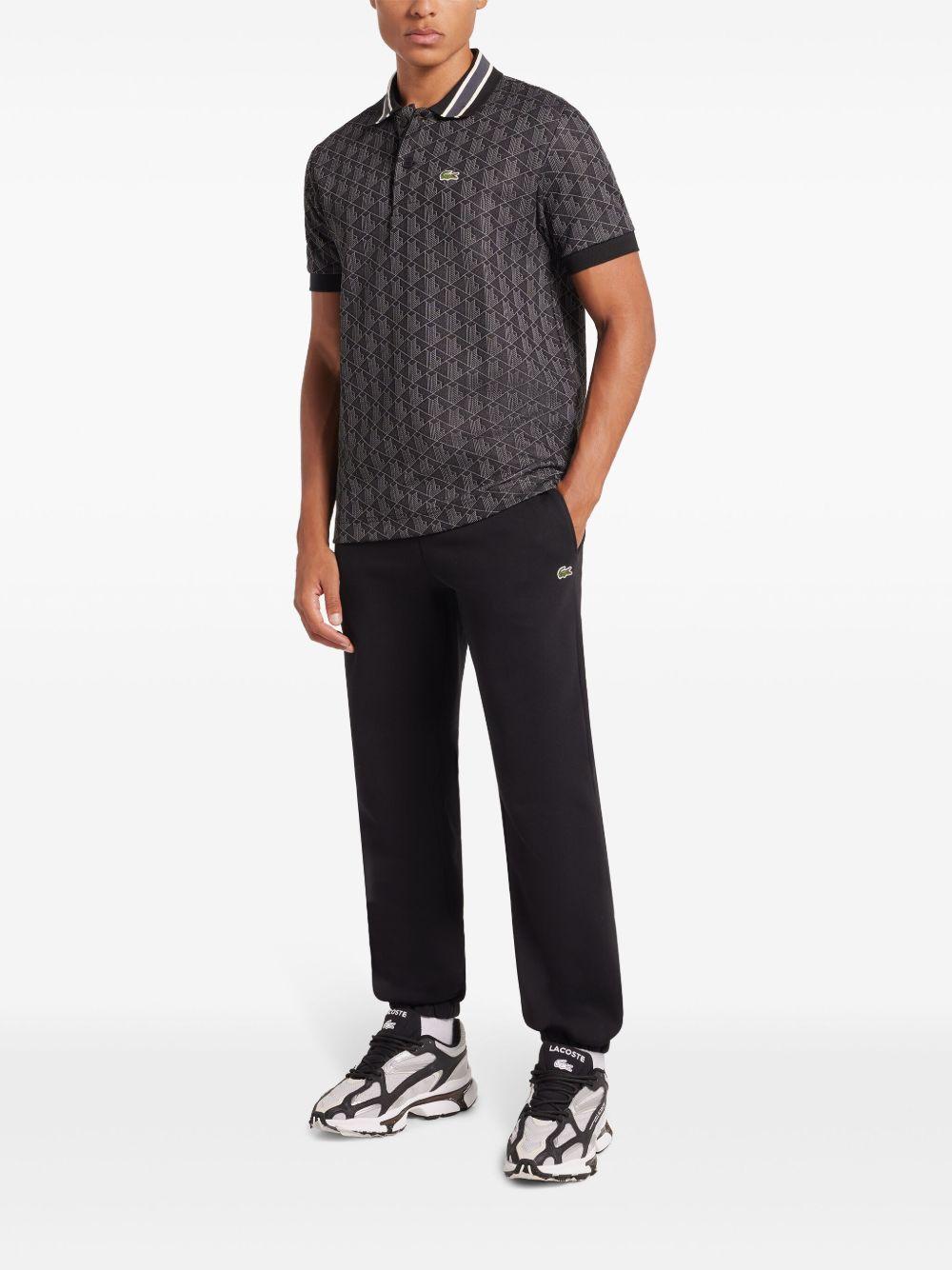 Polo Grafite con Monogramma DH1417 4PC LACOSTE 