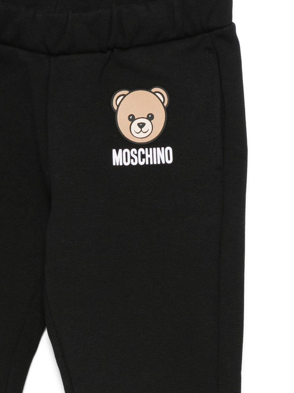 Pantaloni con Logo Teddy Bear MUP05KLCA15 60100 MOSCHINO KIDS 
