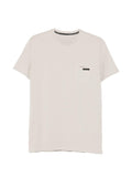 T-shirt in cotone girocollo con taschino
