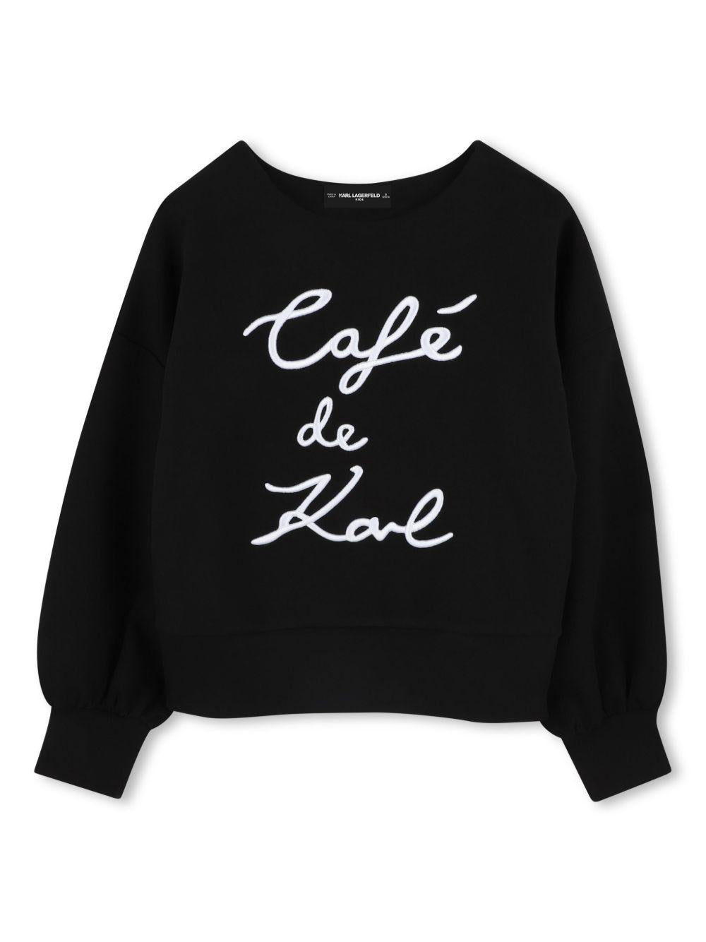 Felpa nera cafè de Karl