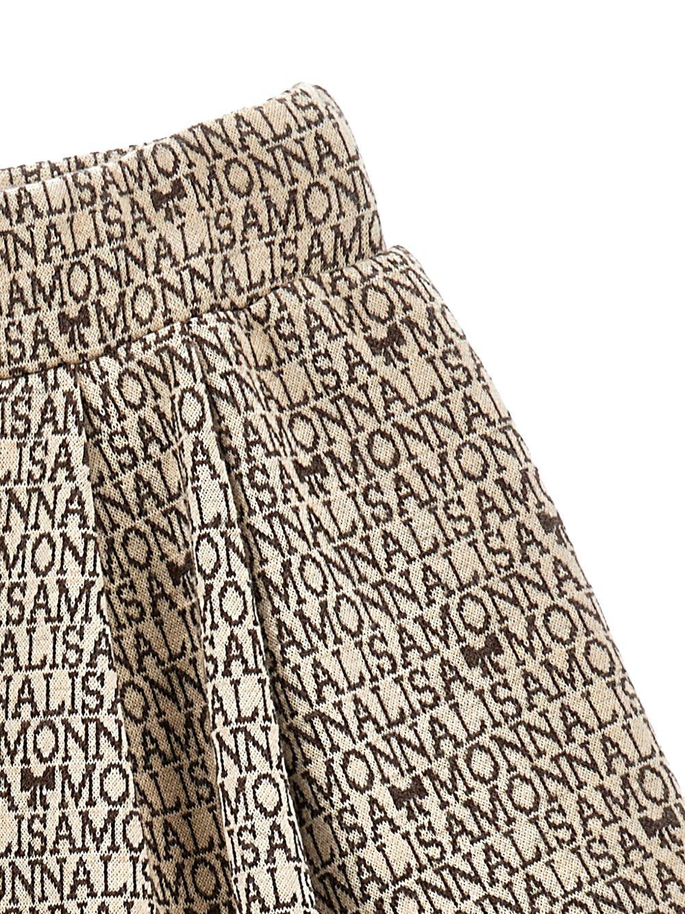 Pantaloncini Beige con Dettagli Plissettati 17F4096215 0206 MONNALISA KIDS 