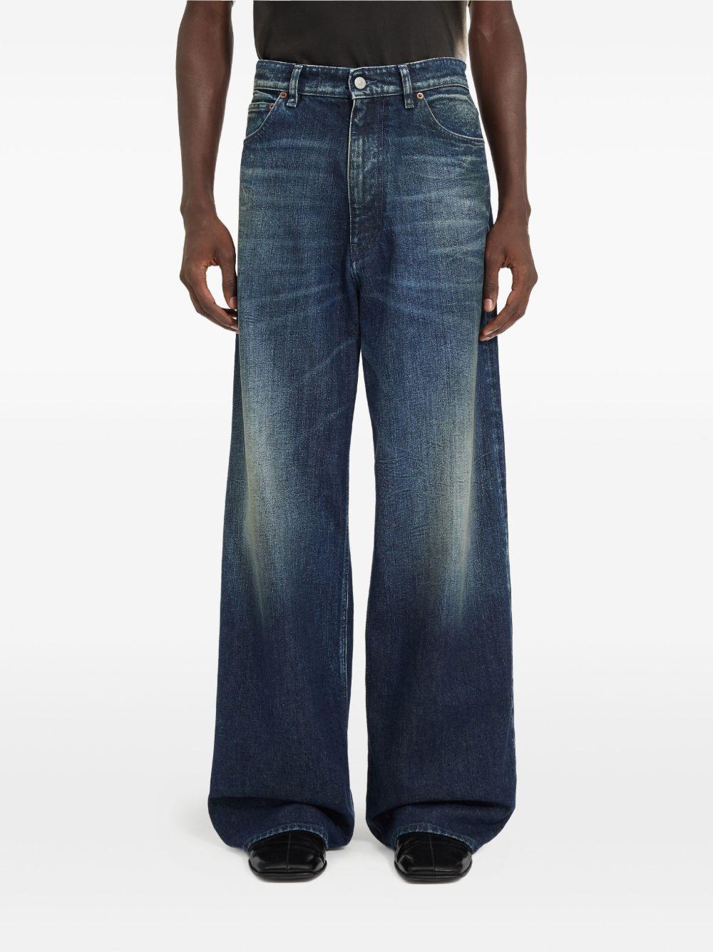 Jeans a gamba dritta in cotone SH0LA0038M30063 961 MM6 MAISON MARGIELA 