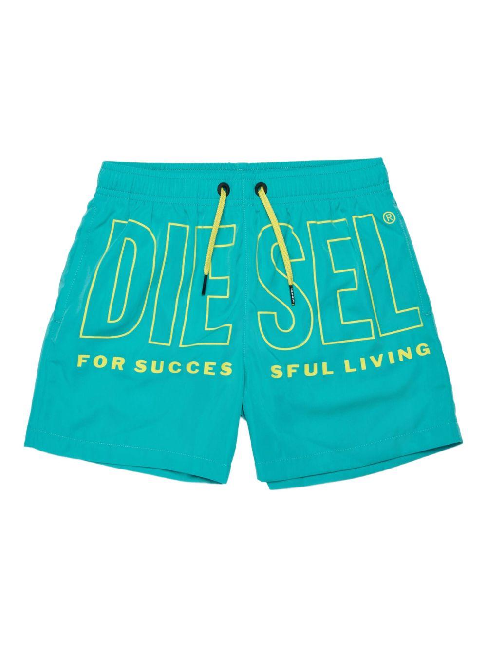 Costume da bagno in poliestere con coulisse J02699KXBPB K569 DIESEL KIDS 