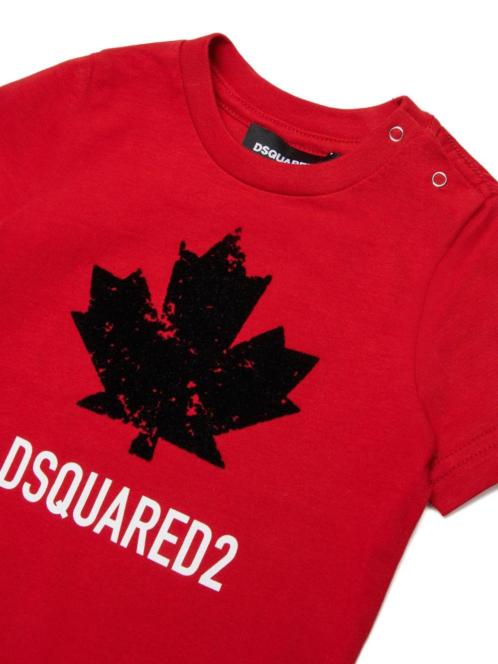 T-shirt con Logo Stampa DQ3112D00XM DQ423 DSQUARED KIDS 