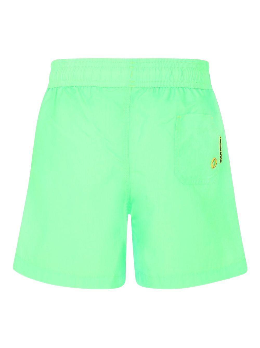 Costume boxer logo laterale verde fluo