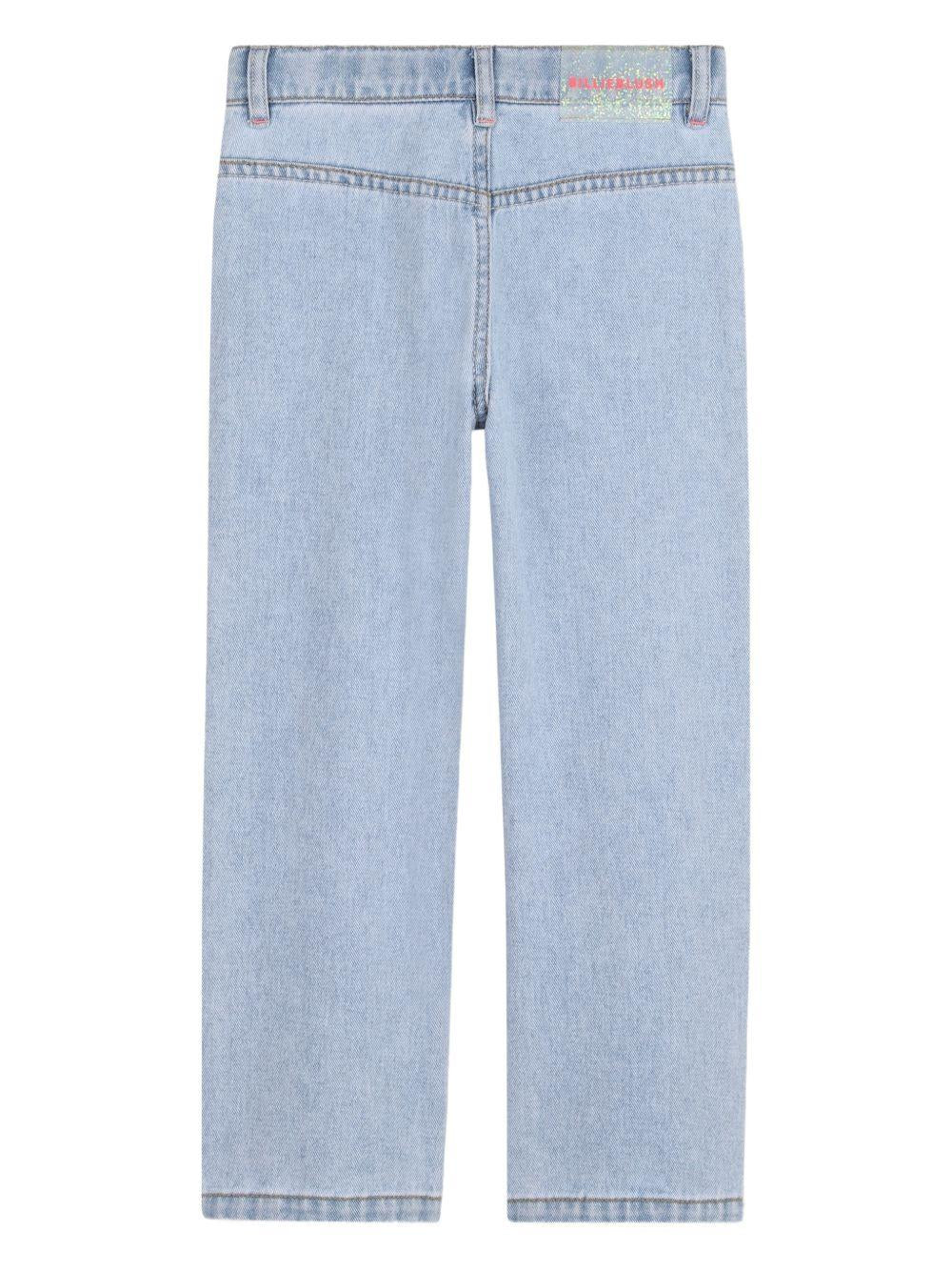 Jeans con applicazioni glitter U21878 Z18 BILLIE BLUSH KIDS 