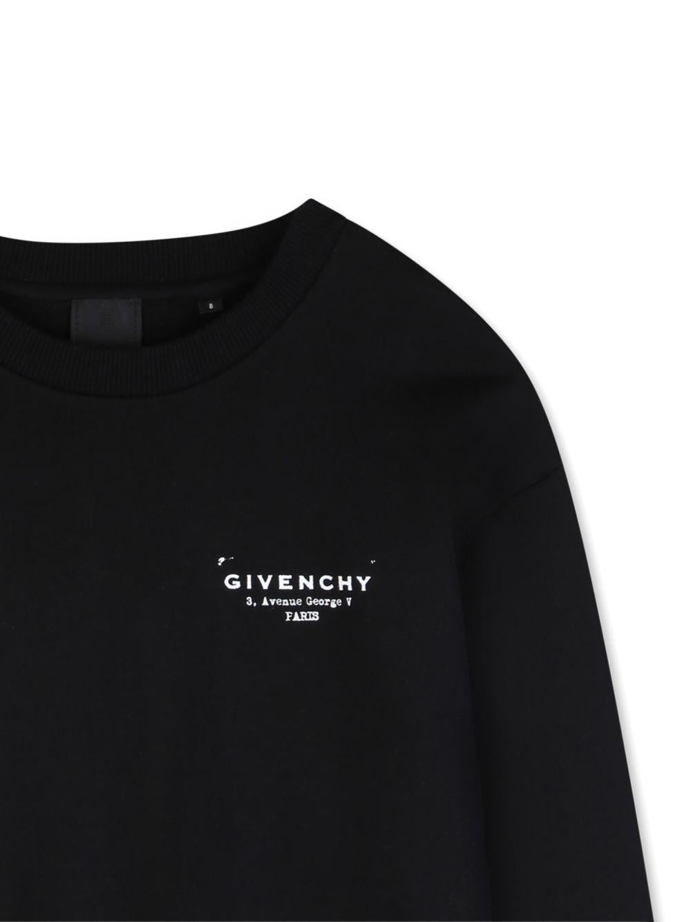 Felpa girocollo con logo H31098 09B GIVENCHY KIDS 