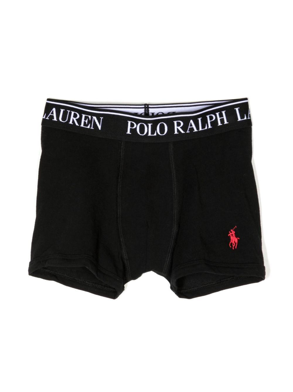 Set Boxer in Cotone con Motivo Polo Pony 9P5016 G90 POLO RALPH LAUREN KIDS 