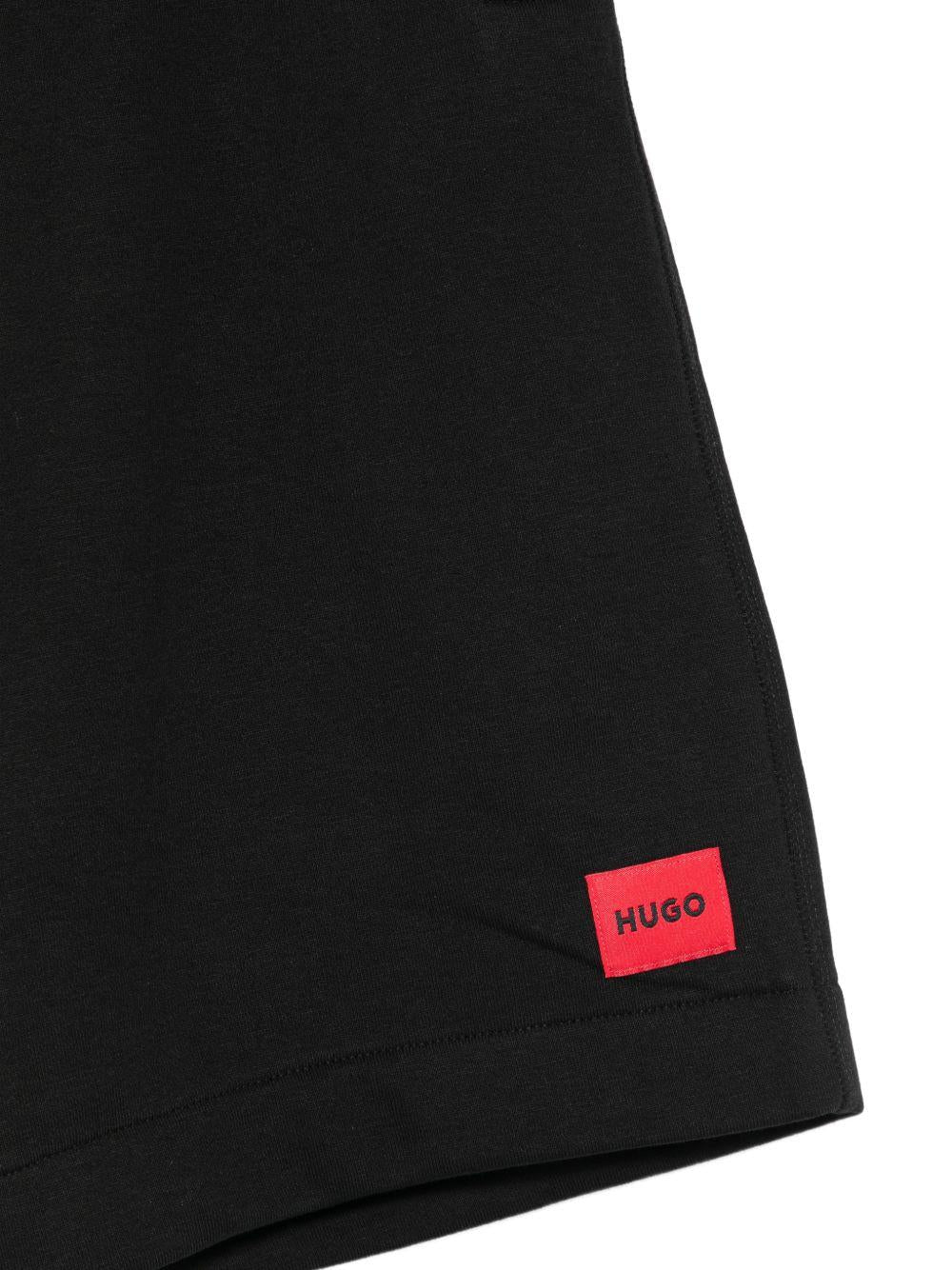 Shorts in cotone con cordino G01183 09B HUGO KIDS 