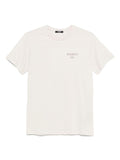 Beige Cotton T-shirt for Girls with Logo