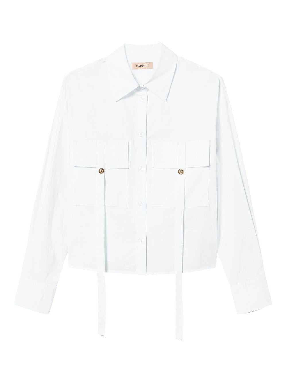 Camicia bianca tasche cargo