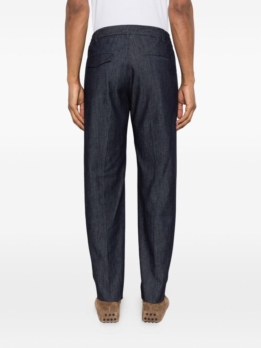 Pantaloni in cotone a gamba affusolata con pince PGORD24TGT260013 B3394 TAGLIATORE 