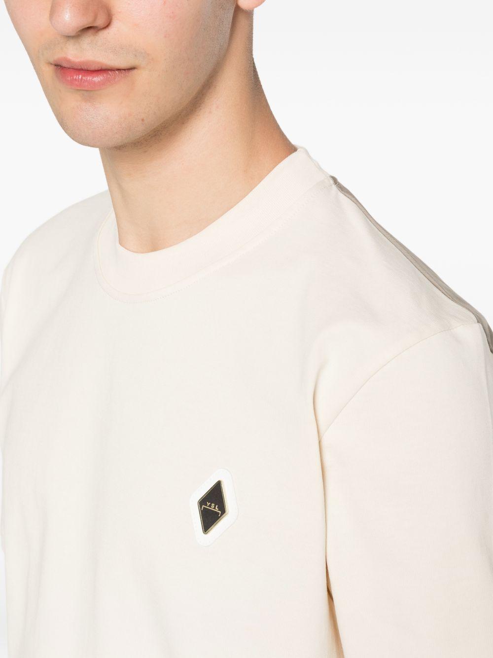 T-shirt in cotone girocollo XM4278 BEIGE YES LONDON 