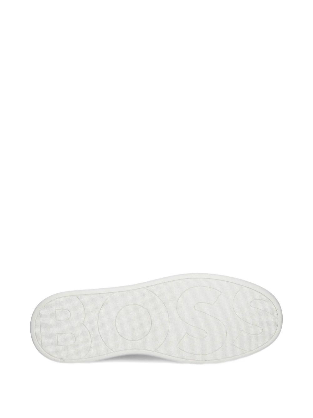 Sneakers Nere in Pelle con Logo Laterale 50542538 001 BOSS 