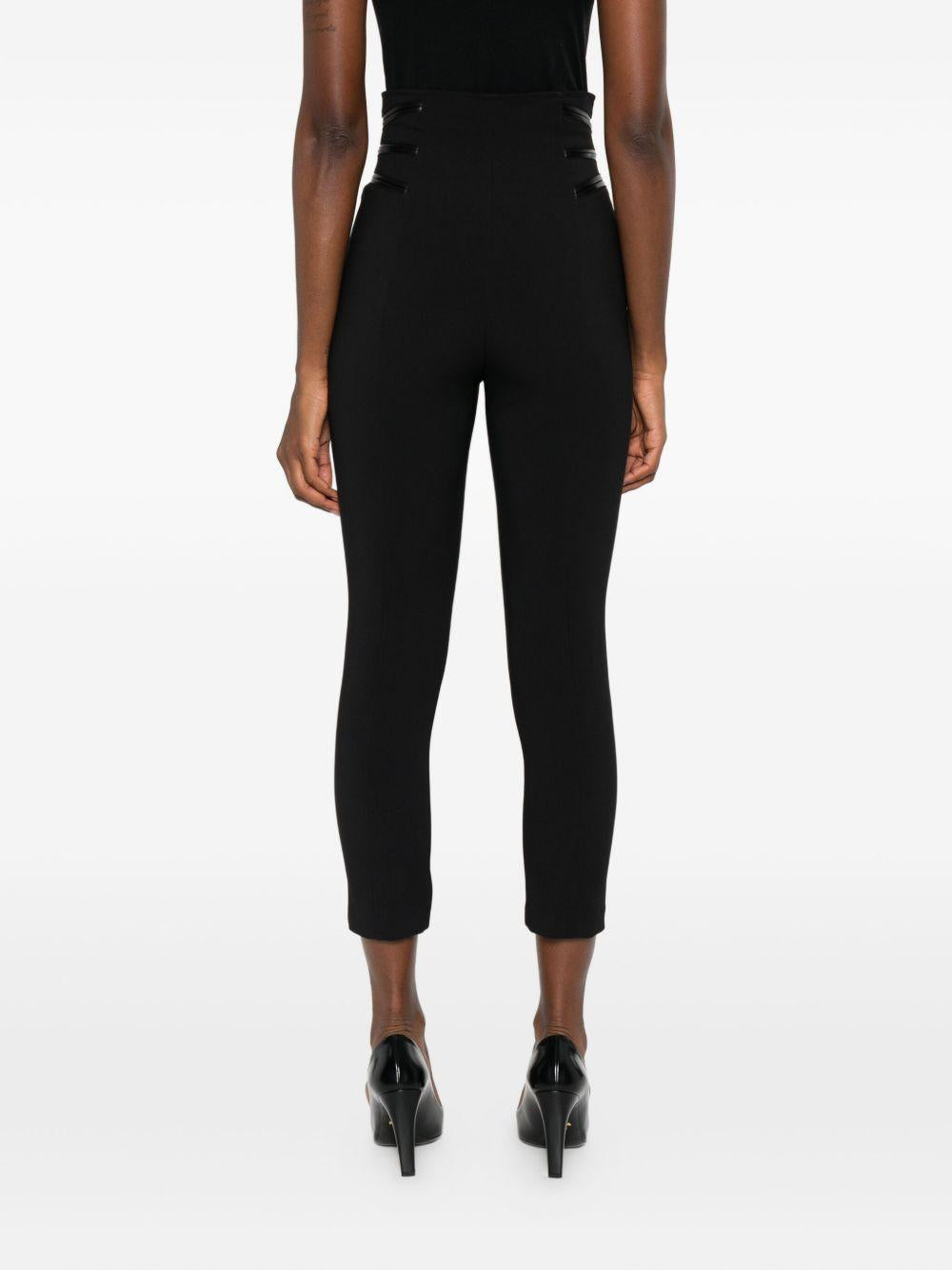 Pantaloni Neri Dritti con Zip PA11956E2 110 ELISABETTA FRANCHI 