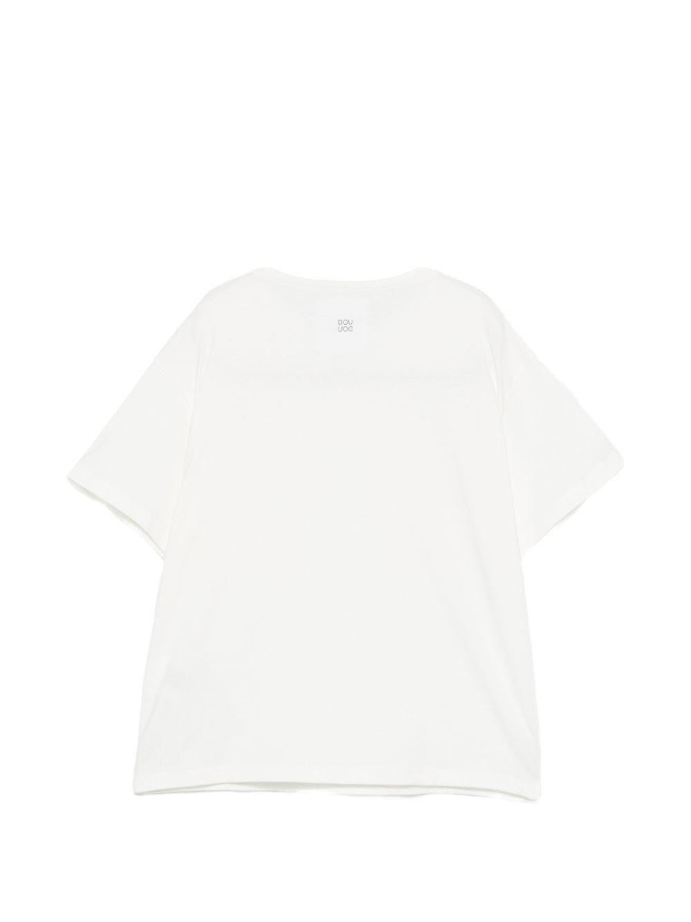 T-shirt con tasche applicate DY8P41Z3708 101 DOUDOU KIDS 