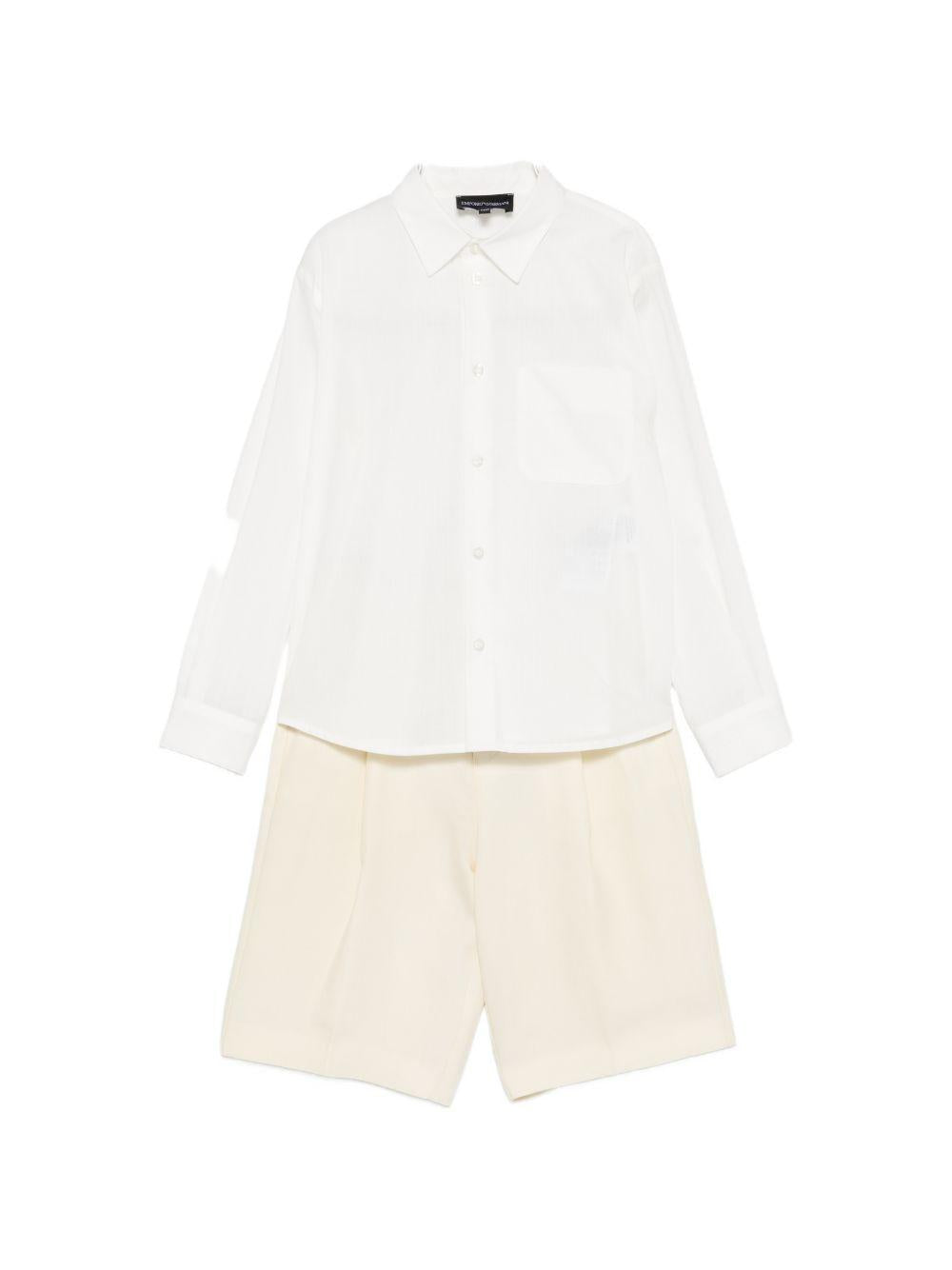 Completo camicia e pantaloni corti EB000901AF20967 M0015 EMPORIO ARMANI KIDS 
