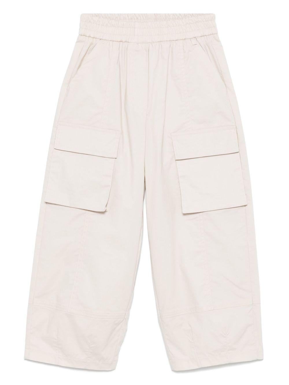 Pantalone cargo beige