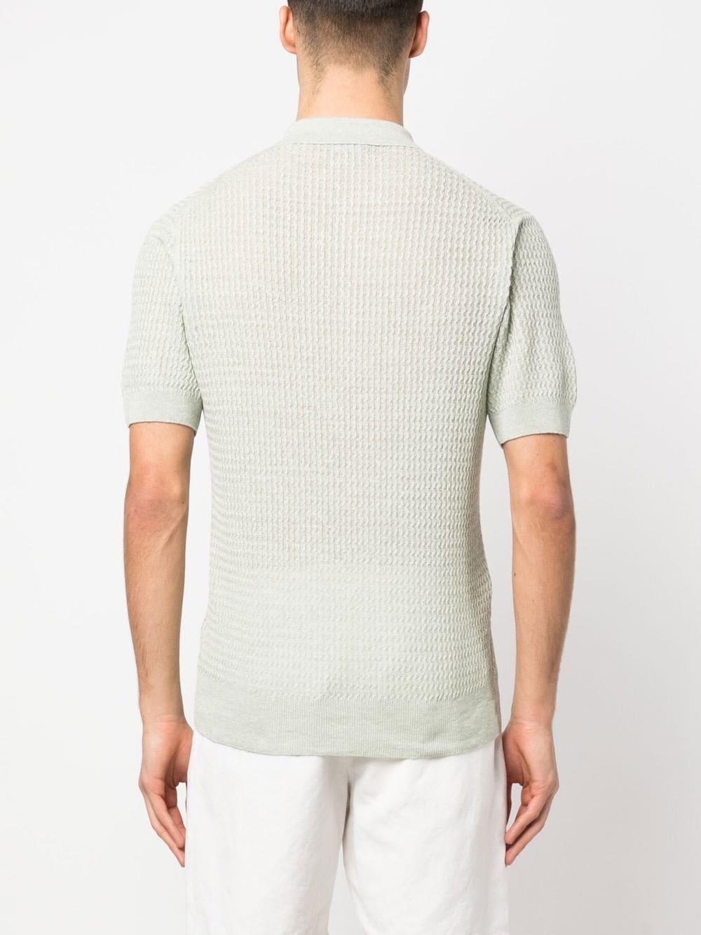 Polo in maglia con lavorazione testurizzata GRADYGSE230223E215 410 TAGLIATORE 
