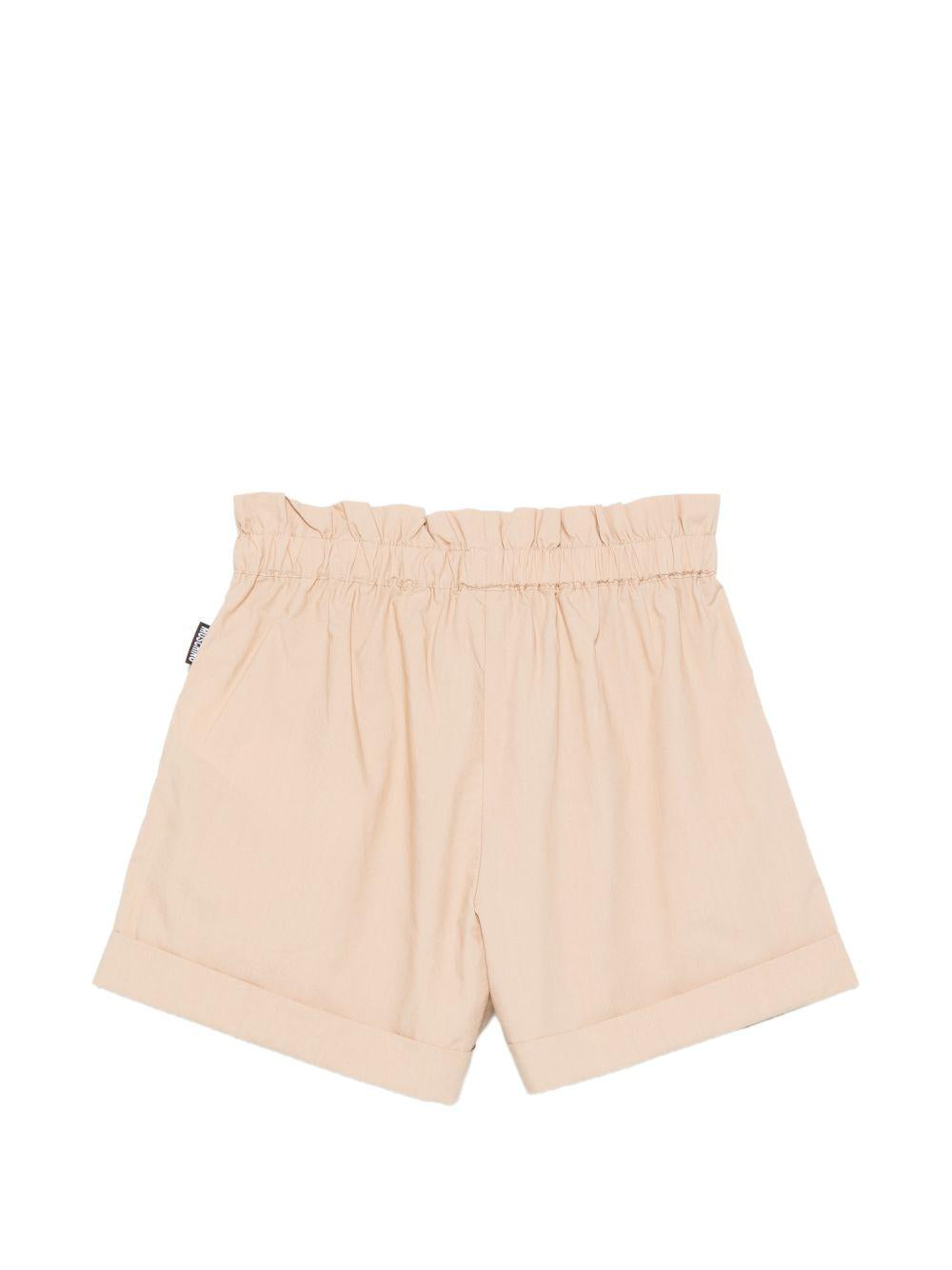 Shorts con vita elasticizzata HDQ01YLLA10 20829 MOSCHINO KIDS 