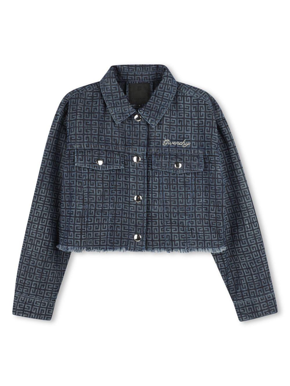 Giubbino denim logo monogram H30774 Z01 GIVENCHY KIDS 