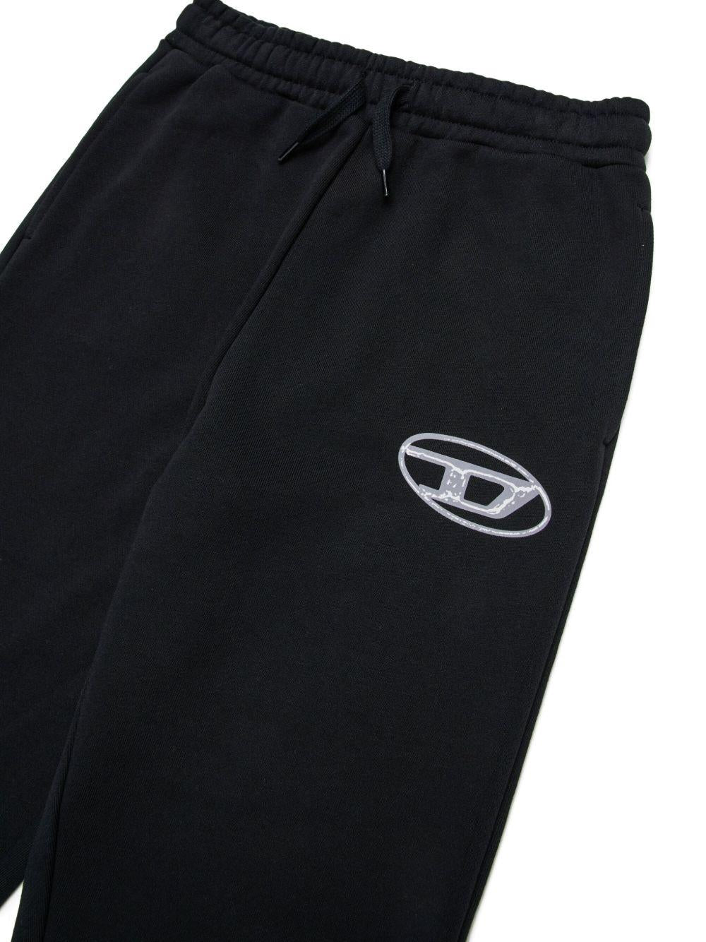 Pantaloni Sportivi con Logo Ricamato e Vita Elasticizzata J02457KYAQK K900 DIESEL KIDS 