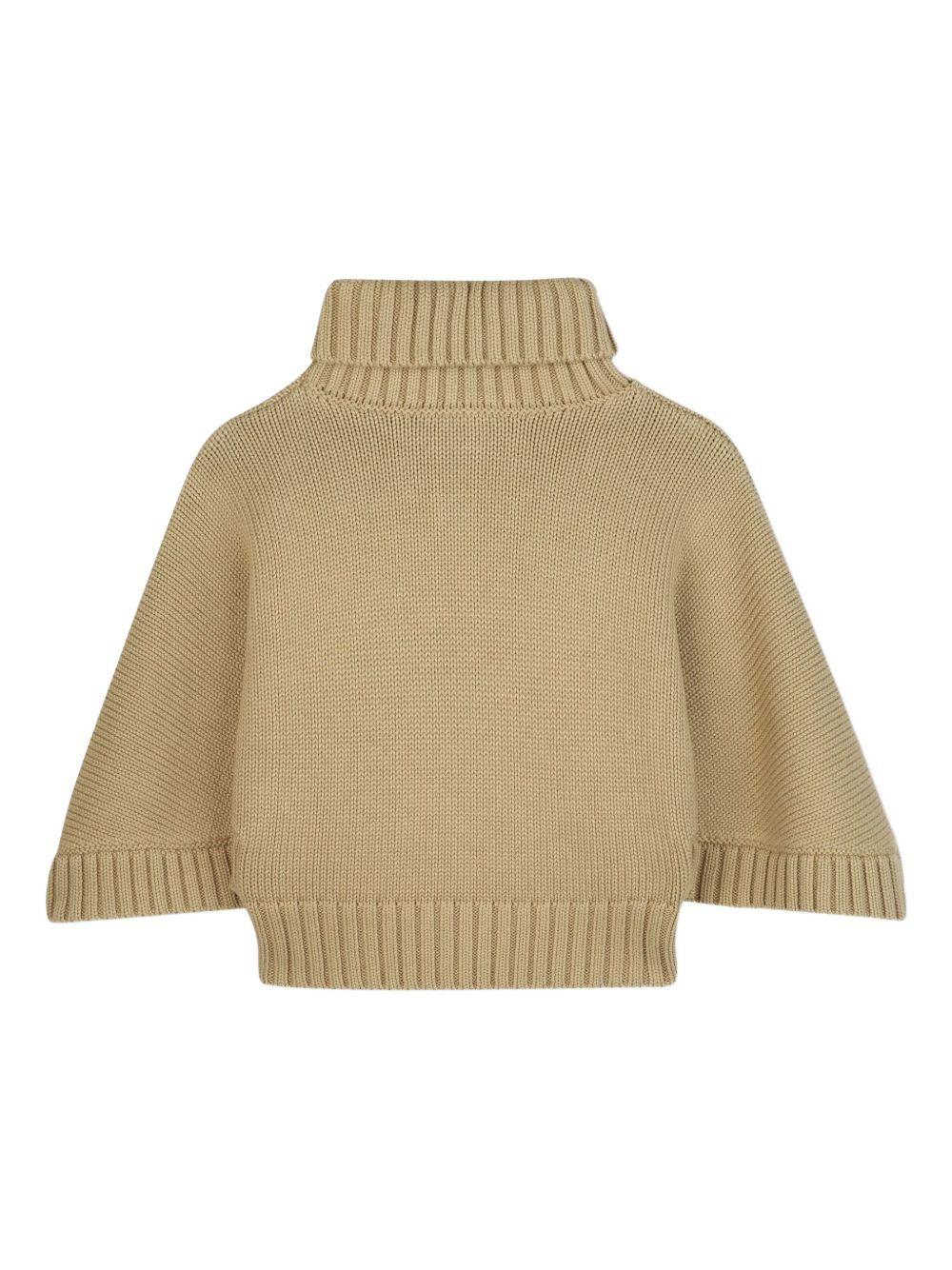 Maglione a Collo Alto con Maniche Crop C20642 63C CHLOE KIDS 