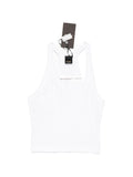 Canottiera in cotone scollo a V