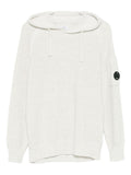 Felpa con Cappuccio e Patch Logo Sulla Manica