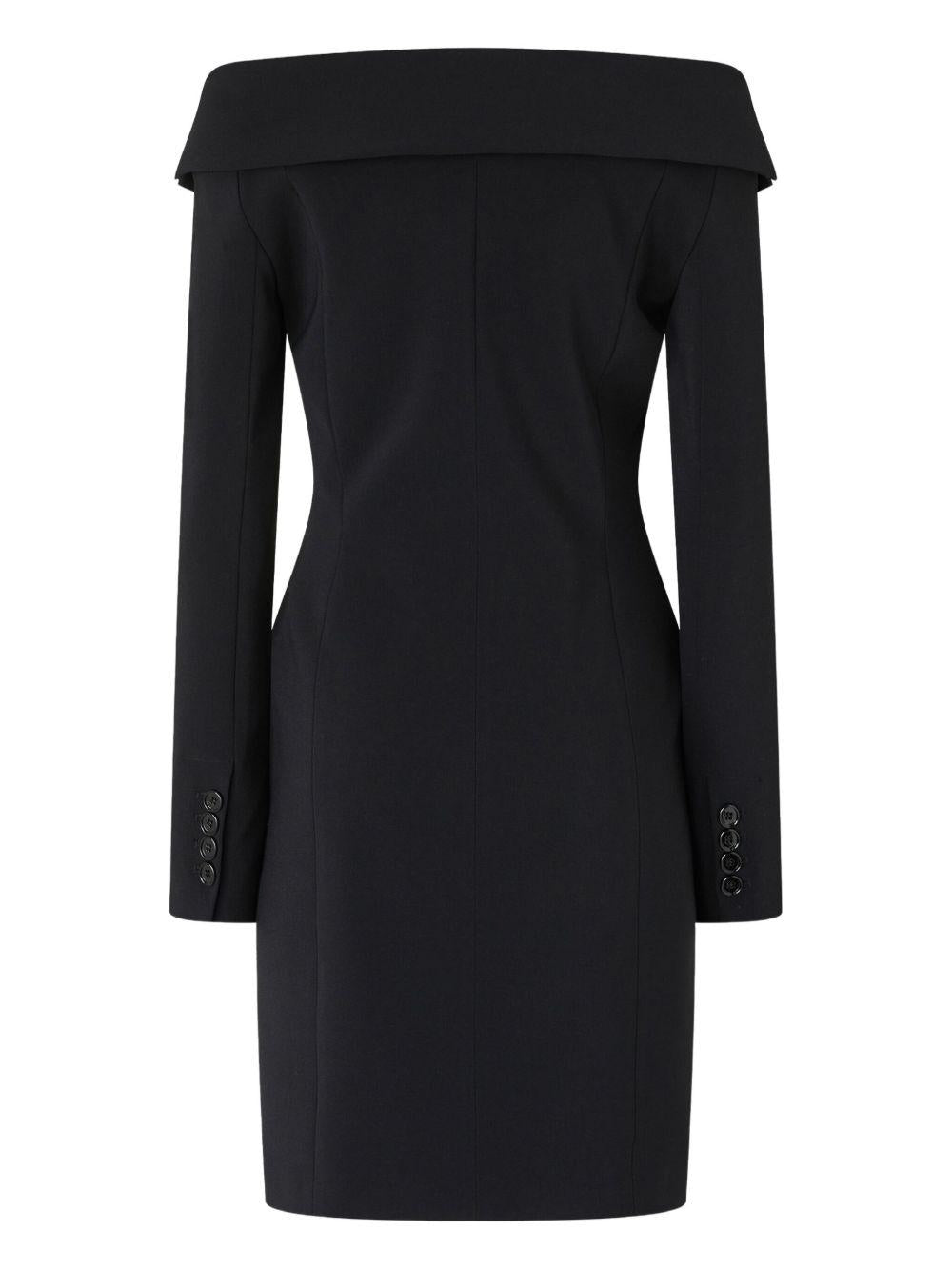 Abito midi nero con spalle scoperte 106139A304 Z99 PINKO 