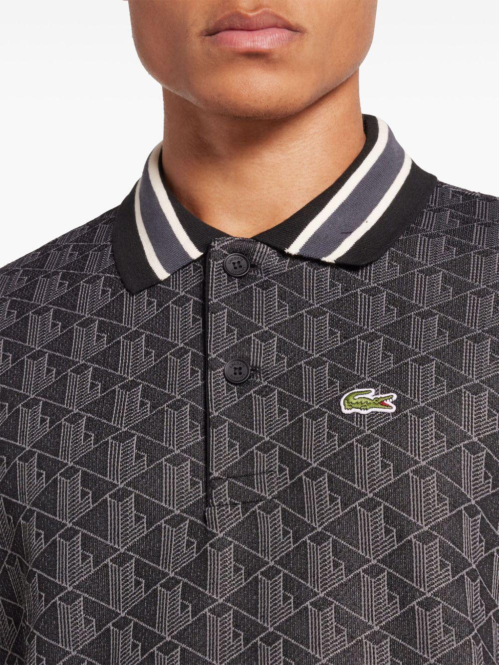 Polo Grafite con Monogramma DH1417 4PC LACOSTE 
