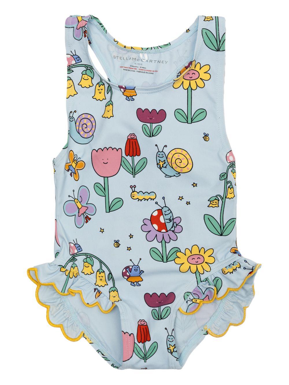 Costume intero con volant TYC029Z3588 60UMC STELLA MCCARTNEY KIDS 