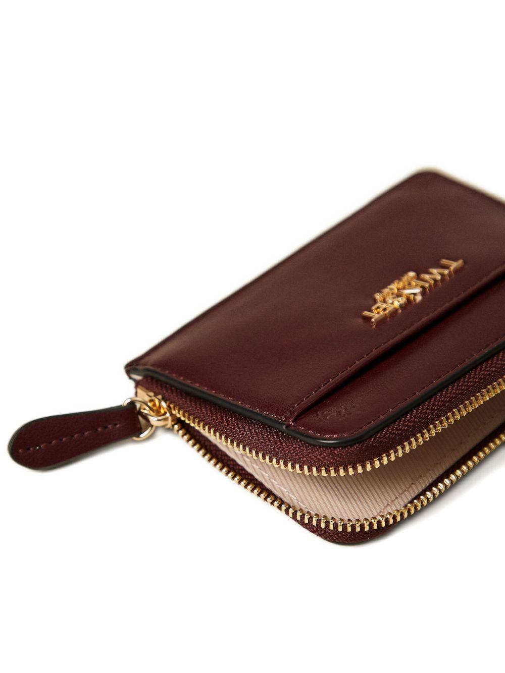 Portafoglio con Zip e Dettagli Oro 252TL8020 12635 TWINSET 