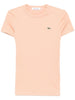 T-shirt salmone mini logo ricamo