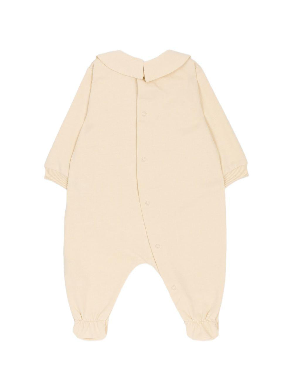 Tutina in cotone con colletto MUY098LCA19 20404 MOSCHINO KIDS 