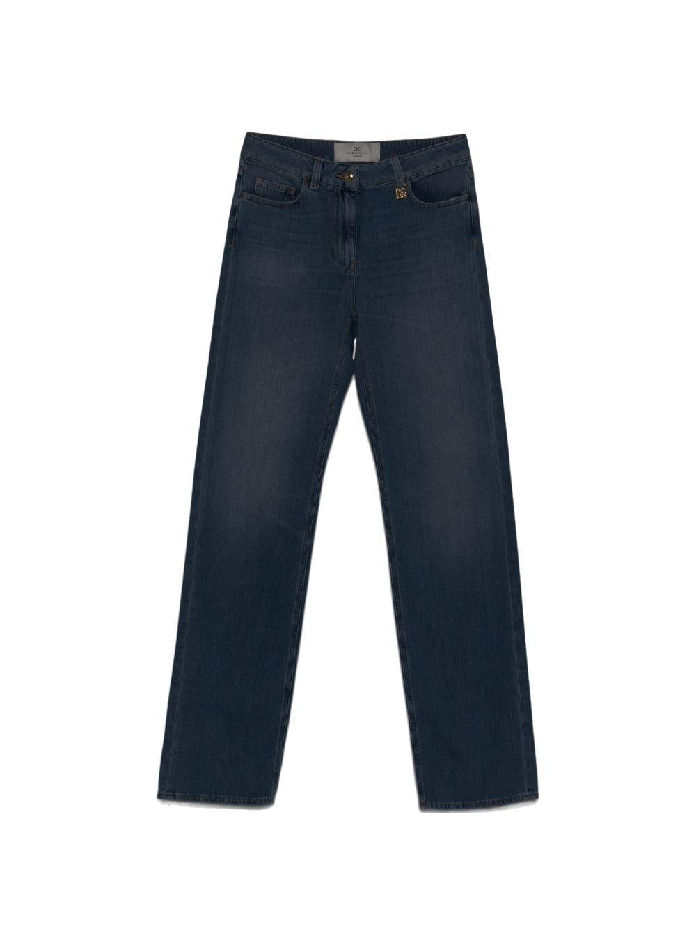 Jeans in cotone a gamba dritta PJ21I61E2 192 ELISABETTA FRANCHI 