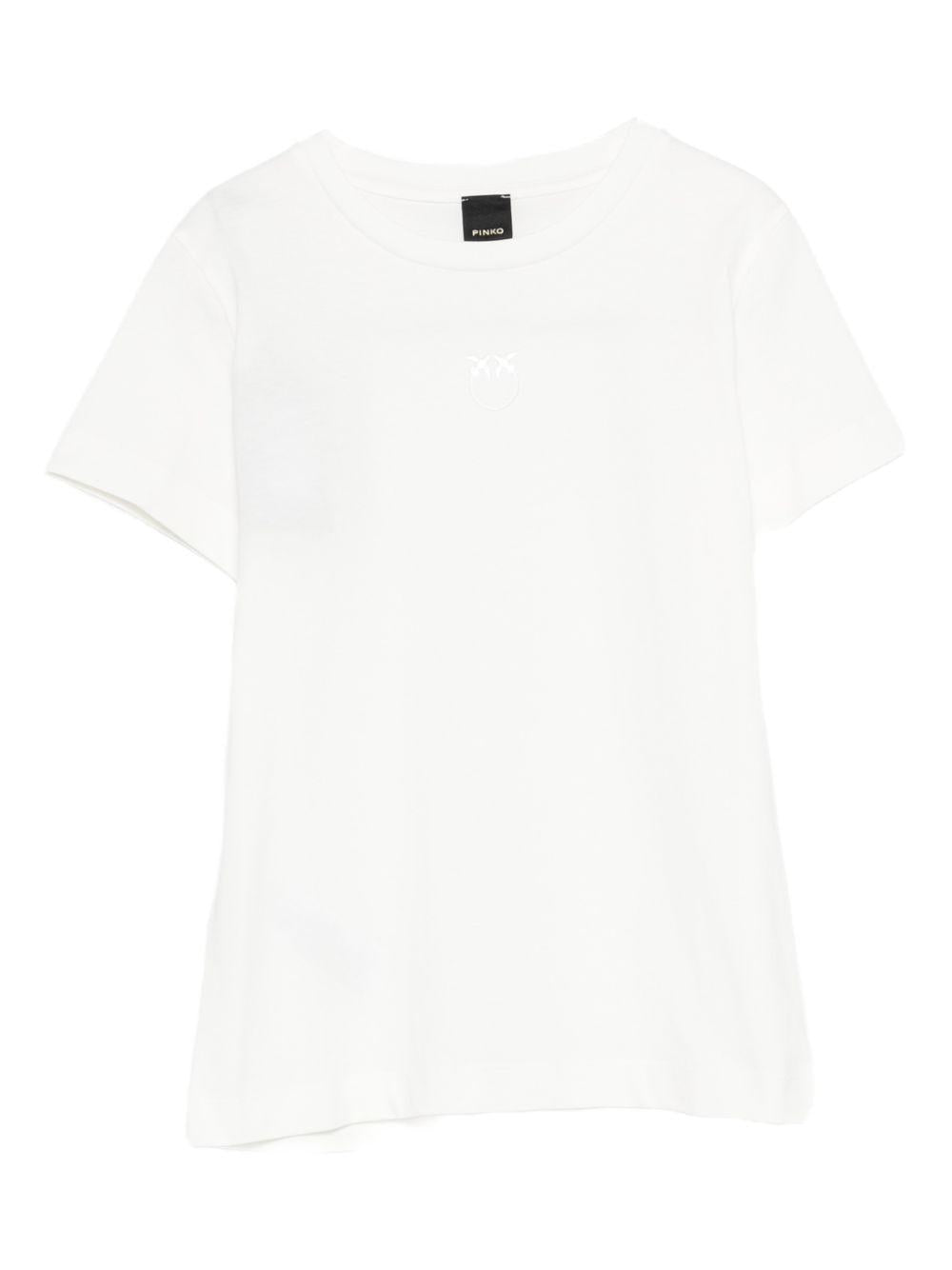 T-shirt girocollo in cotone 100355A339 Z05 PINKO 