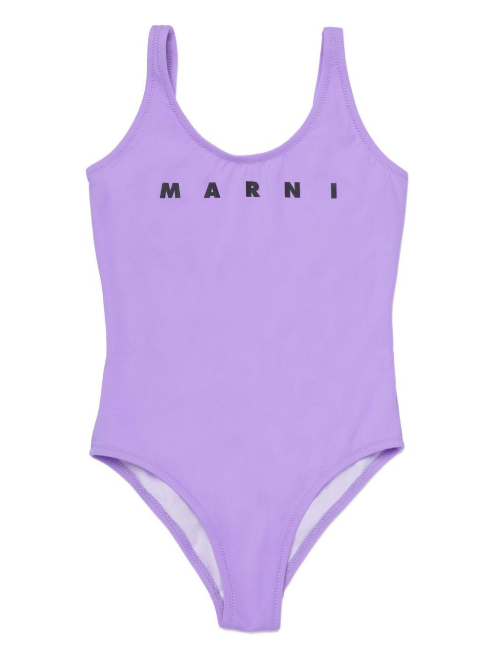 Costume intero con logo M01834M00M2 0M612 MARNI KIDS 