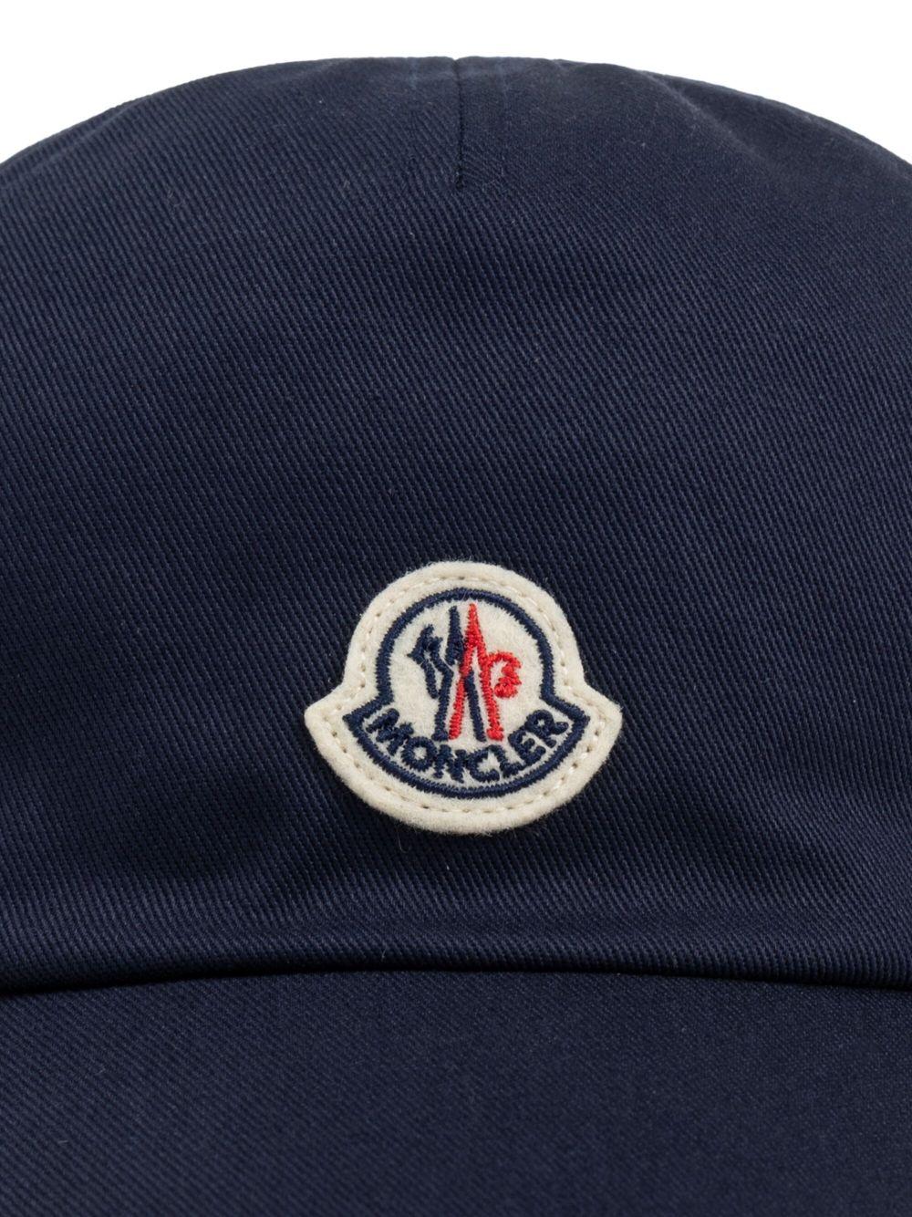 Cappello baseball blu logo frontale 9513B0000804863 742 MONCLER KIDS 