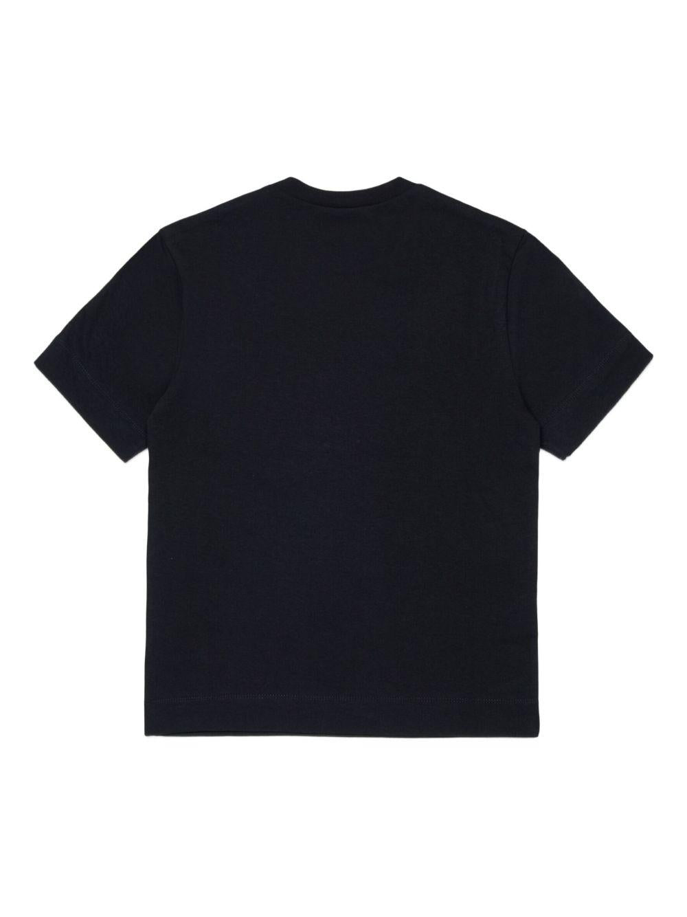 T-shirt in cotone con stampa dinosauri M01804M00RF 0M900 MARNI KIDS 