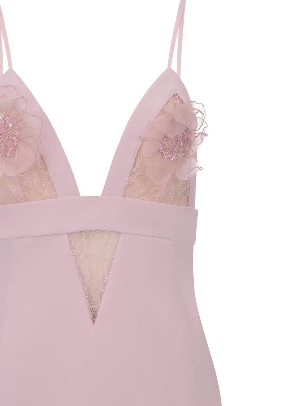 Abito mini con ricami e applicazioni quarzo AB72952E2 544 ELISABETTA FRANCHI 