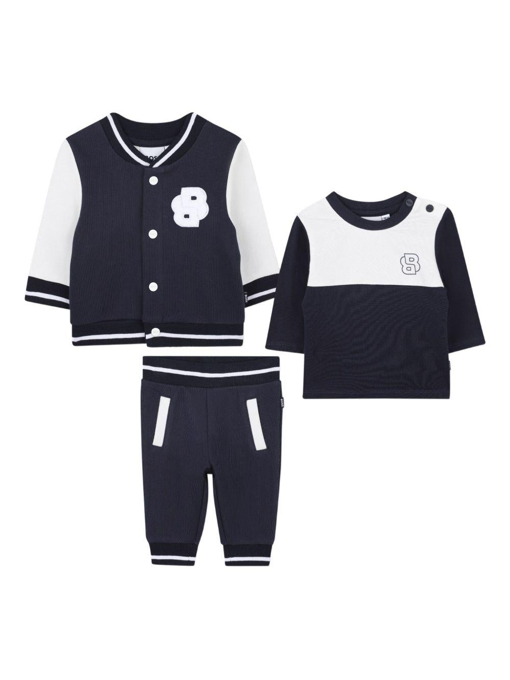Tuta Sportiva in Cotone Biologico J52537 849 BOSS KIDS 