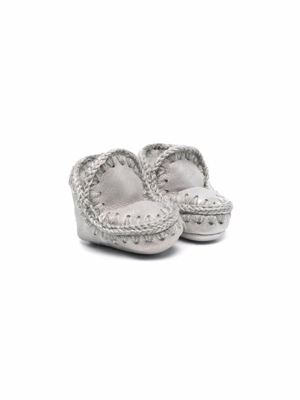 Stivaletto baby Eskimo in montone double face MUFI101000C MGSIL MOU KIDS 