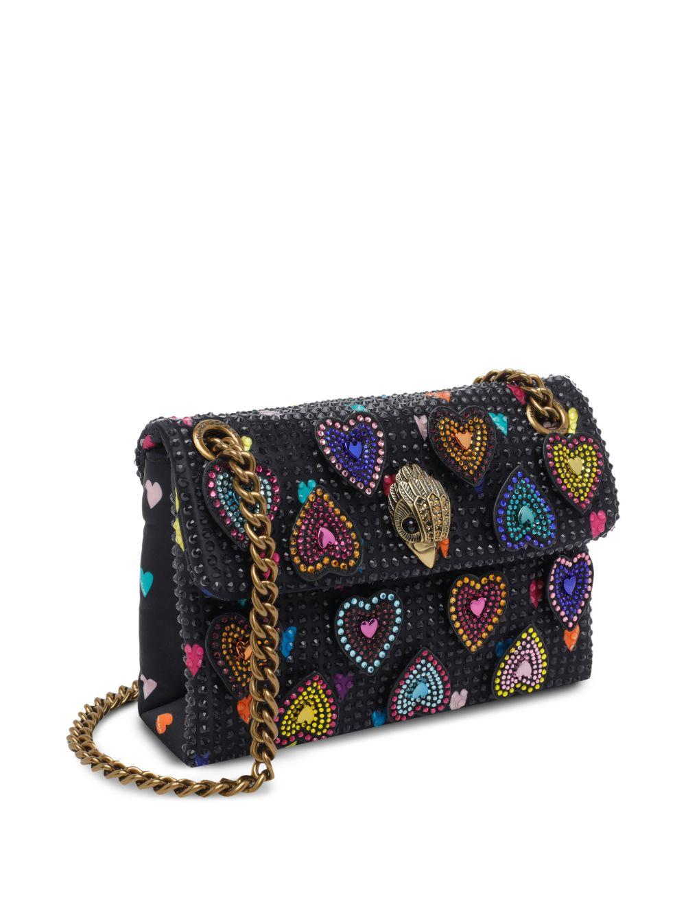 Clutch con borchie e motivo cuori 5374105 609 KURT GEIGER 